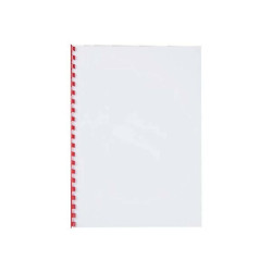GBC CombBind - 6 mm - 21 anelli - A4 (210 x 297 mm) - 25 fogli - rosso - 100 pezzi pettine per la rilegatura in plastica - per 