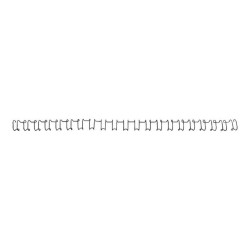 GBC MultiBind - 12 mm - 21 anelli - A4 (210 x 297 mm) - 100 fogli - nero - 100 pezzi filo per rilegatura