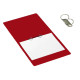 Raccoglitore Presspan - A4 - 2 anelli 25 mm - dorso 4 cm - rosso - Cartotecnica del Garda