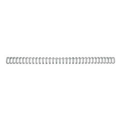 GBC WireBind - 12.5 mm - 34 anelli - A4 (210 x 297 mm) - 115 fogli - nero - 100 pezzi spirale di rilegatura - per WireBind W20,
