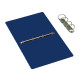 Raccoglitore Presspan - A4 - 4 anelli 25 mm - dorso 4 cm - blu - Cartotecnica del Garda