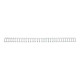 GBC WireBind - 6 mm - 34 anelli - A4 (210 x 297 mm) - 55 fogli - argento - 100 pezzi spirale di rilegatura - per WireBind W20, 