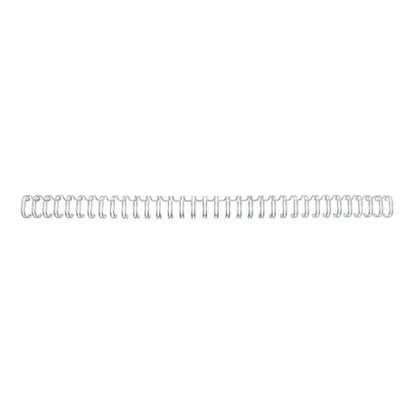 GBC WireBind - 6 mm - 34 anelli - A4 (210 x 297 mm) - 55 fogli - argento - 100 pezzi spirale di rilegatura - per WireBind W20, 