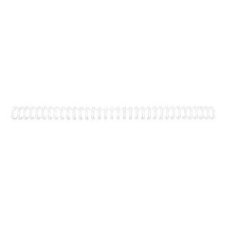 GBC WireBind - 6 mm - 34 anelli - A4 (210 x 297 mm) - 55 fogli - bianco - 100 pezzi spirale di rilegatura - per WireBind W20, W