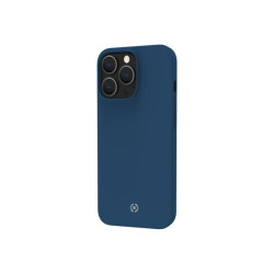 Celly Cromo - Cover per cellulare - TPU (poliuretano termoplastico), rivestimento in silicone - blu - per Apple iPhone 14 Pro