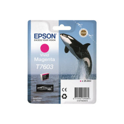 Epson T7603 - 26 ml - magenta Vivid - originale - blister - cartuccia d'inchiostro - per SureColor P600, SC-P600