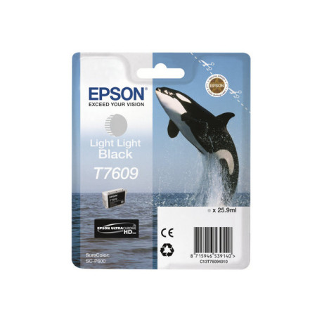 Epson T7609 - 26 ml - nero molto lucido - originale - blister - cartuccia d'inchiostro - per SureColor P600, SC-P600