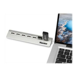Hamlet XHUB7020AL - Hub - 7 x USB 2.0 - desktop