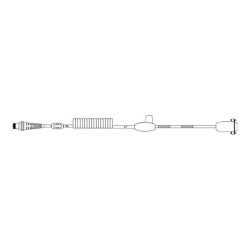 Honeywell - Cavo seriale - DB-9 (F) - 5 V - 5 m - avvolto a spirale - nero - per Thor VM1A