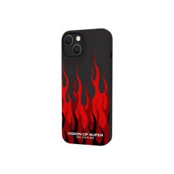 Celly VosCromo - Cover per cellulare - TPU (poliuretano termoplastico), rivestimento in silicone - nero - Vision of Super - per