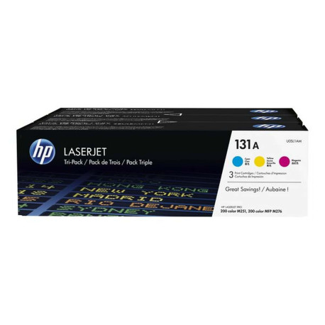 HP 131A - Confezione da 3 - giallo, ciano, magenta - originale - LaserJet - cartuccia toner (U0SL1AM) - per LaserJet Pro 200 M2