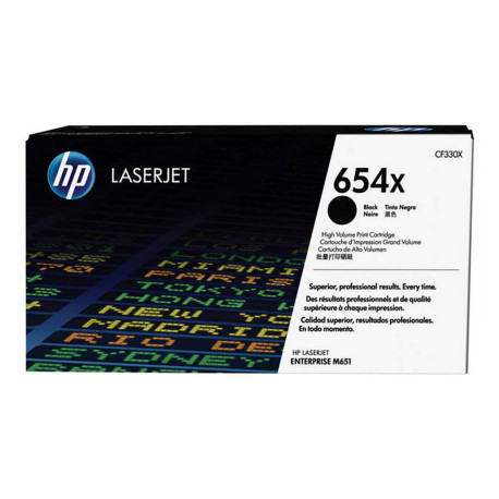 HP 654X - Alta resa - nero - originale - LaserJet - cartuccia toner (CF330X) - per Color LaserJet Enterprise M651dn, M651n, M65