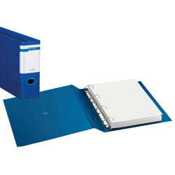 Raccoglitore Stelvio F - 22 x 30 cm - 4 anelli a D 25 mm - dorso 3,5 cm - blu - Sei Rota
