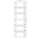 Etichette adesive a modulo continuo TT956 - in carta - corsia singola - permanenti - 64 x 34 mm - 6 et/fg - 200 fogli - bianco 