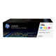 HP 128A - Confezione da 3 - giallo, ciano, magenta - originale - LaserJet - cartuccia toner (CF371AM) - per Color LaserJet Pro 