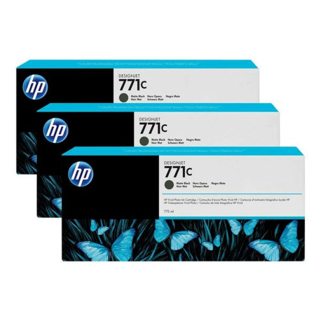 HP 771C - Confezione da 3 - 775 ml - nero opaco - originale - cartuccia d'inchiostro - per DesignJet Z6200, Z6600, Z6610, Z6800