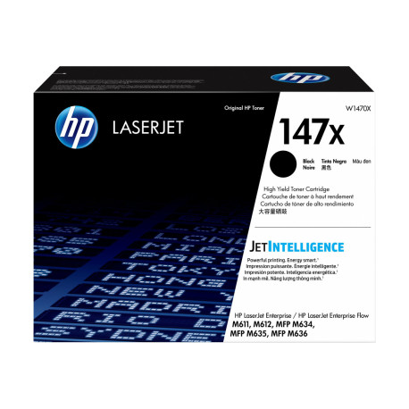 HP 147X - Alta resa - nero - originale - LaserJet - cartuccia toner (W1470X) - per LaserJet Enterprise MFP M635- LaserJet Enter