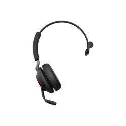 Jabra Evolve2 65 UC Mono - Cuffie con microfono - on-ear - convertibile - Bluetooth - senza fili - USB-A - isolamento dal rumor