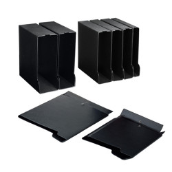 Custodia per raccoglitori 65 - dorso 10 cm - nero - Sei rota