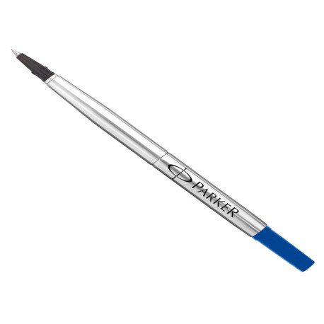 Refill roller Quink standard - punta fine  - metallo - blu - Parker