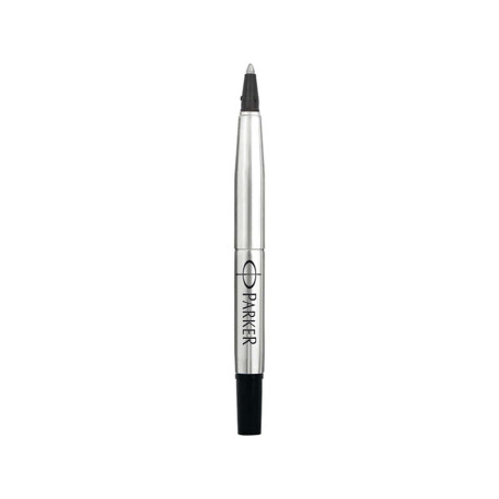 Refill roller Quink standard - punta media - metallo - nero - Parker