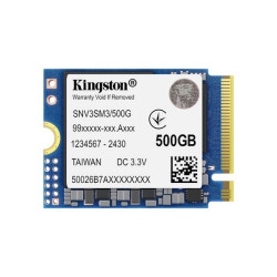 Kingston Technology 500G NV3 M.2 2230 NVMe SSD, 500 GB, M.2, 5000 MB/s