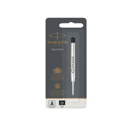 Refill sfera Quink standard  - punta large - metallo - nero - Parker