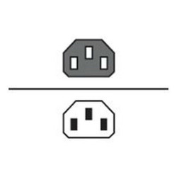 HPE - Cavo di alimentazione - IEC 60320 C14 a power IEC 60320 C13 - 250 V c.a. V - 10 A - 70 cm - nero - Worldwide (pacchetto d