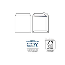 Busta a sacco Competitor FSC - strip adesivo - 30 x 40 cm - 80 gr - bianco - Pigna Envelopes - conf. 50 pezzi