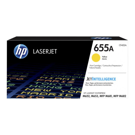 HP 655A - Giallo - originale - LaserJet - cartuccia toner (CF452A) - per Color LaserJet Enterprise M652, M653- LaserJet Enterpr