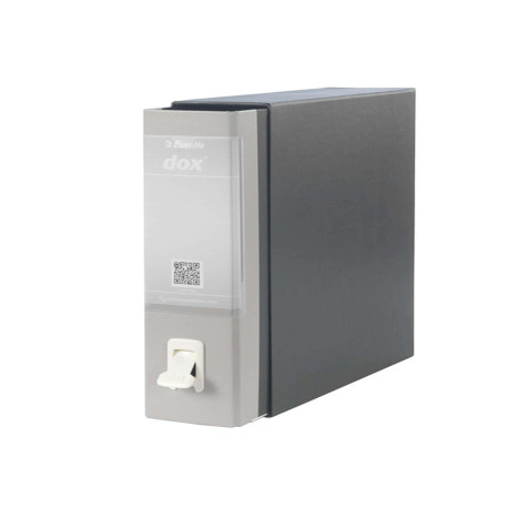 Registratore Dox 1 - dorso 8 cm - commerciale 23 x 29,7 cm - grigio chiaro - Esselte Dox