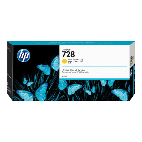 HP 728 - 300 ml - giallo - originale - DesignJet - cartuccia d'inchiostro - per DesignJet T730, T830