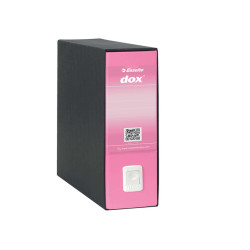 Registratore Dox 1 - dorso 8 cm - commerciale 23 x 29,7 cm - rosa - Esselte Dox