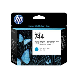 HP 744 - Ciano, nero per foto - testina di stampa - per DesignJet HD Pro MFP, Z2600 PostScript, Z5600 PostScript