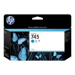 HP 745 - 130 ml - ciano - originale - DesignJet - cartuccia d'inchiostro - per DesignJet HD Pro MFP, Z2600 PostScript, Z5600 Po