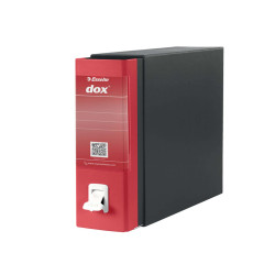 Registratore Dox 1 - dorso 8 cm - commerciale 23 x 29,7 cm - rosso - Esselte Dox