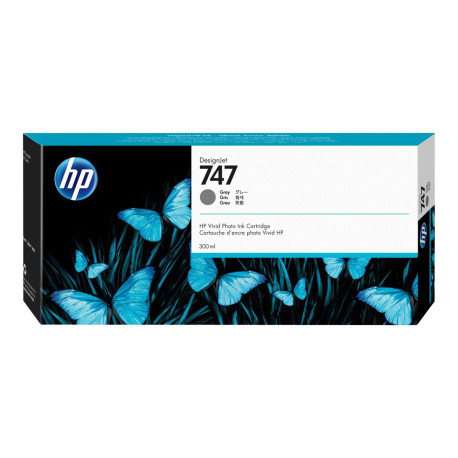 HP 747 - 300 ml - grigio - originale - DesignJet - cartuccia d'inchiostro - per DesignJet Z9+ PostScript, Z9+dr, Z9+dr PostScri
