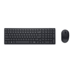 Dell Silent Keyboard and Mouse KM555 - Set mouse e tastiera - senza fili - 2.4 GHz, Bluetooth 5.1 -