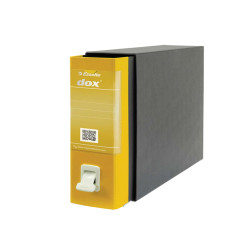 Registratore Dox 2 - dorso 8 cm - protocollo 23 x 34 cm - giallo - Esselte Dox