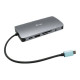 i-Tec USB-C Metal Nano Dock HDMI/VGA with LAN + Power Delivery 100 W - Docking station - USB-C / Thunderbolt 3 - VGA, HDMI - Gi