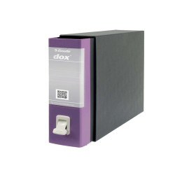 Registratore Dox 2 - dorso 8 cm - protocollo 23 x 34 cm - lilla - Esselte Dox