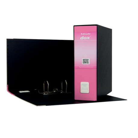 Registratore Dox 2 - dorso 8 cm - protocollo 23 x 34 cm - rosa - Esselte Dox