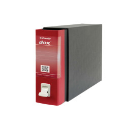 Registratore Dox 2 - dorso 8 cm - protocollo 23 x 34 cm - rosso - Esselte Dox
