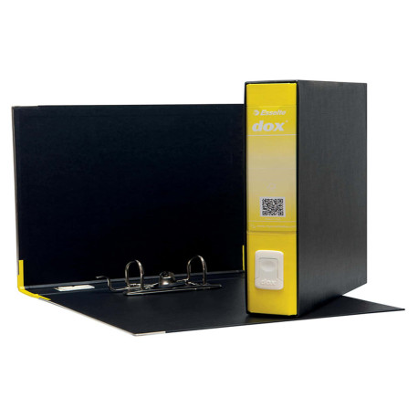 Registratore Dox 4 - dorso 5 cm - commerciale 23 x 29,7 cm - giallo - Esselte Dox