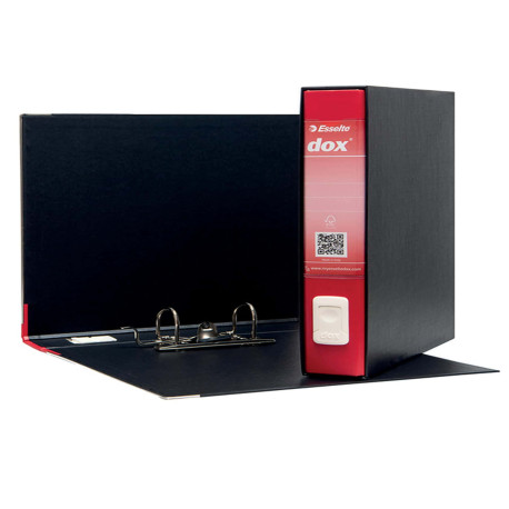 Registratore Dox 4 - dorso 5 cm - commerciale 23 x 29,7 cm - rosso - Esselte Dox