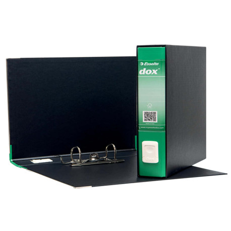 Registratore Dox 4 - dorso 5 cm - commerciale 23 x 29,7 cm - verde - Esselte Dox