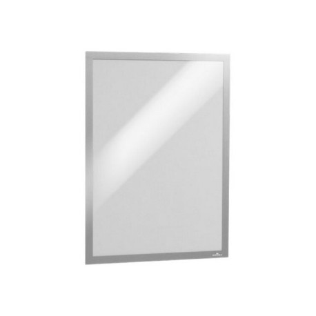 DURABLE DURAFRAME - Portadocumenti - per A3 - fronte e retro - argento (pacchetto di 2)