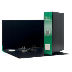 Registratore Dox 5 - dorso 5 cm - protocollo 23 x 34 cm - verde - Esselte Dox