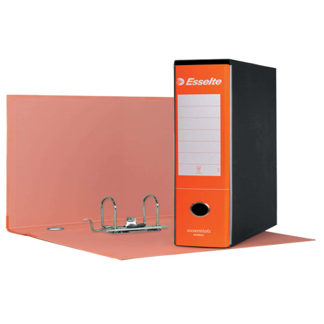 Registratore Essentials G75 - dorso 8 cm - protocollo 23 x 33 cm - arancione - Esselte