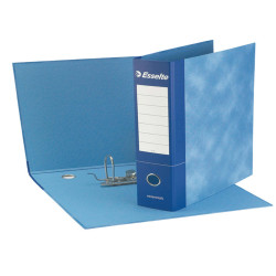 Registratore Essentials G75 - dorso 8 cm - protocollo 23 x 33 cm - blu - Esselte